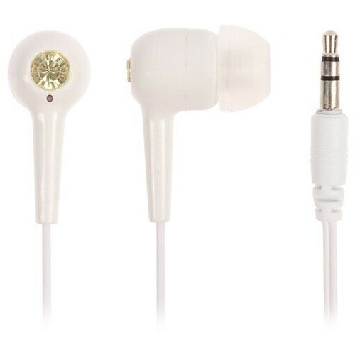 Наушники LuazON Брилиант W-02 вакуумные белые 2 упаковки 403₽