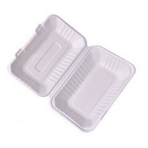 Ланч-бокс эко белый 310*230*45мм, 50 шт