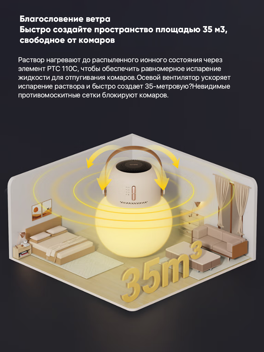 Ночник-фумигатор Xiaomi Sothing Mosquito Repellent Lamp (DSHJ-S-2123) - фотография № 5