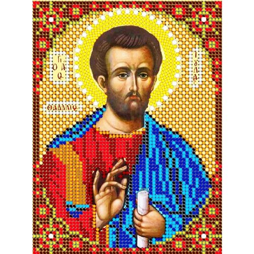 Набор для вышивания Светлица чешский бисер, икона Святой Апостол Иуда, 12х16 см