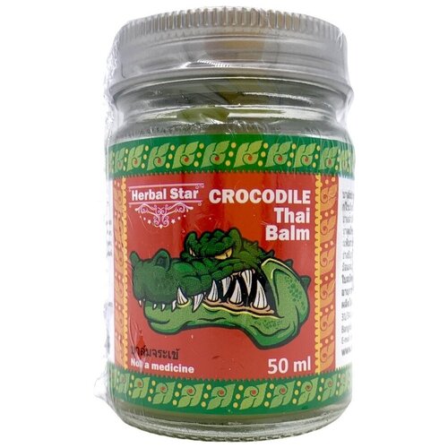 HERBAL STAR Тайский бальзам Крокодил / тайская мазь Crocodile Thai Balm 50 мл/