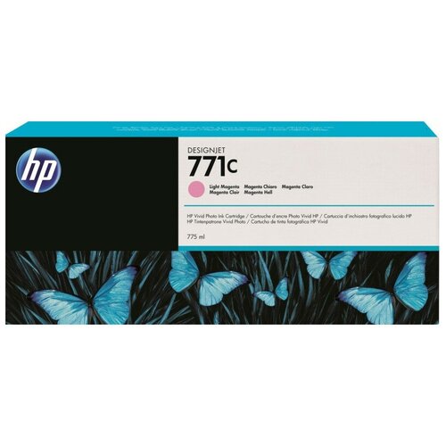 Картридж струйный HP 771C B6Y11A светло-пурпурный (775мл) для HP DJ Z6200 hp картридж hp 761 400 ml cyan designjet ink cartridge