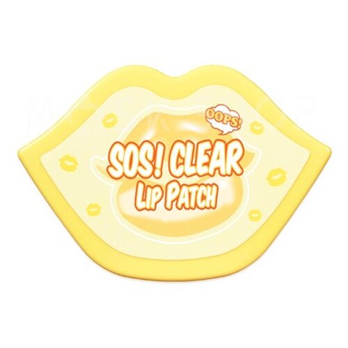 Маска-патч для губ очищающий, berrisom sos oops clear lip patch 30шт