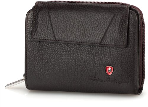 Кошелек Tonino Lamborghini TL10.561-04, фактура зернистая, красный, черный