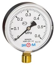 Манометр экомера МД02-100мм 0-0,6МПа 1/2"(Эконом) МД02-100-G-0,6МПа-ЭИ