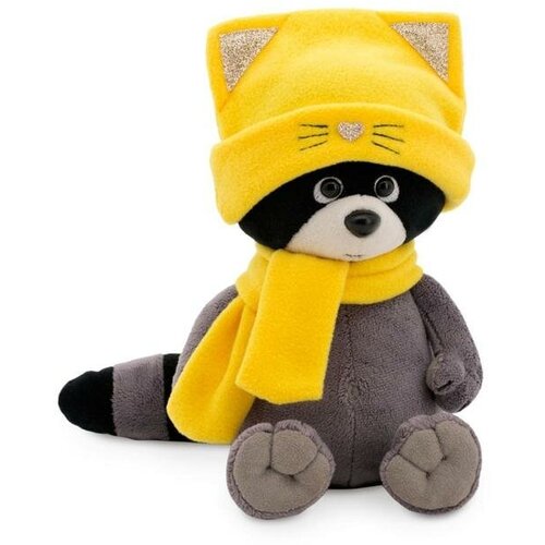 Мягкая игрушка «Енотик Дэнни» в шапке котёнка 20 см мягкая игрушка сова соня в шапке котёнка 20 см