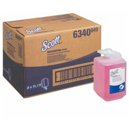 Картридж одноразовый с жидким мылом Kimberly-Clark Kleenex Everyday Use, 1000мл, розовый, 6шт. (6340)