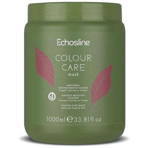 Маска COLOUR CARE для ухода за цветом ECHOS LINE 1000 мл спреи для ухода за волосами echos line защитный спрей для ухода за цветом colour care