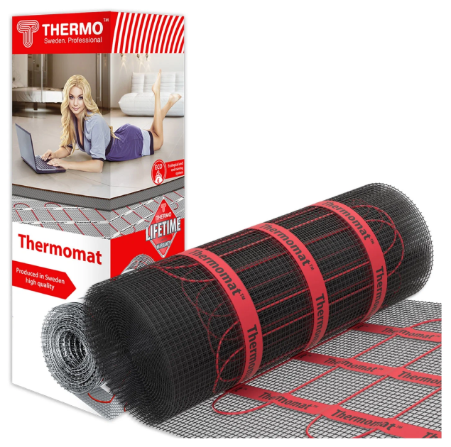 Нагревательный мат Thermo Thermomat TVK-210 3,8м2 800Вт