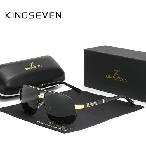 Солнцезащитные очки KINGSEVEN KINGSEVEN 287, черный солнцезащитные очки kingseven kingseven 211 коричневый белый