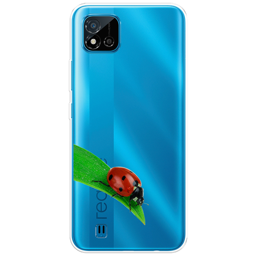 Силиконовый чехол на Realme C11 (2021) / Реалми C11 (2021) На счастье, прозрачный силиконовый чехол на realme c11 2021 реалми c11 2021 на счастье прозрачный