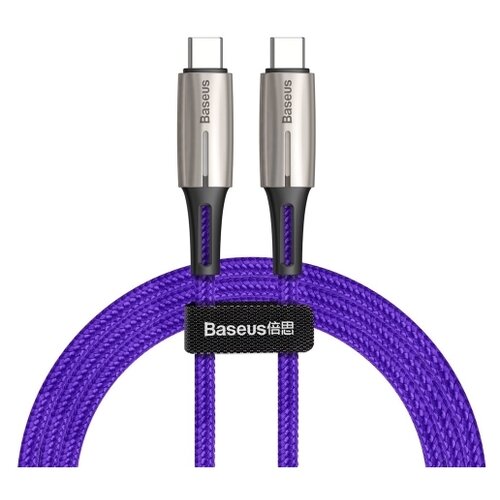 фото Кабель Baseus Water Drop-shaped Lamp USB Type-C - USB Type-C (CATSD-J) 1 м purple