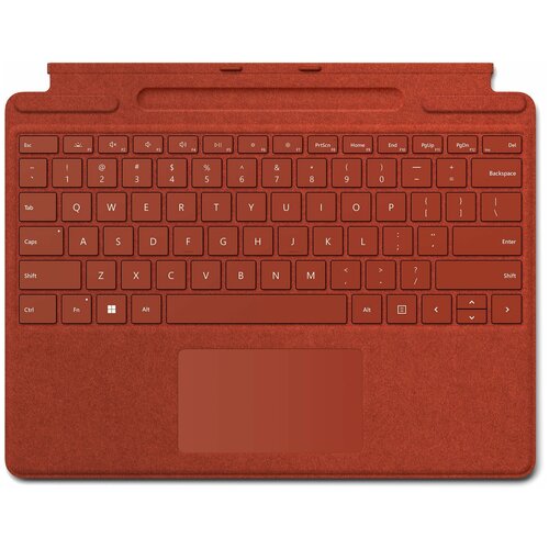клавиатура microsoft surface pro x 8 9 signature keyboard alcantara poppy red rus Клавиатура Microsoft Surface Pro X/8/9 Signature Keyboard Alcantara (Poppy red) RUS