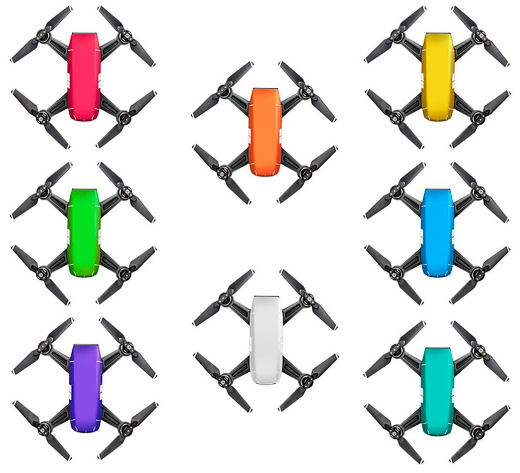 Набор наклеек для DJI Spark Sticker Set 8 цветов