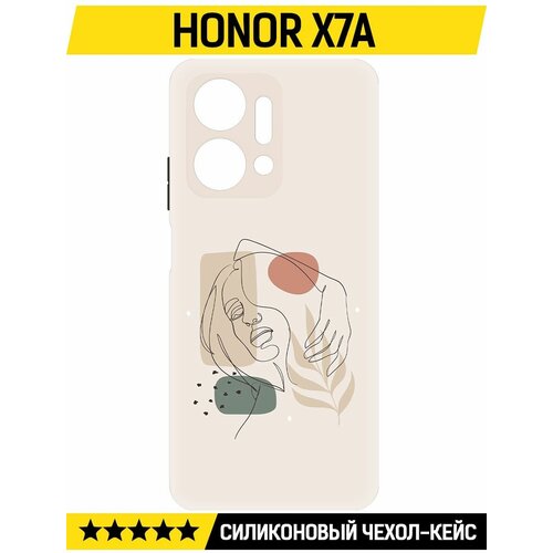 Чехол-накладка Krutoff Soft Case Грациозность для Honor X7a черный чехол накладка krutoff soft case взгляд для honor x7a черный