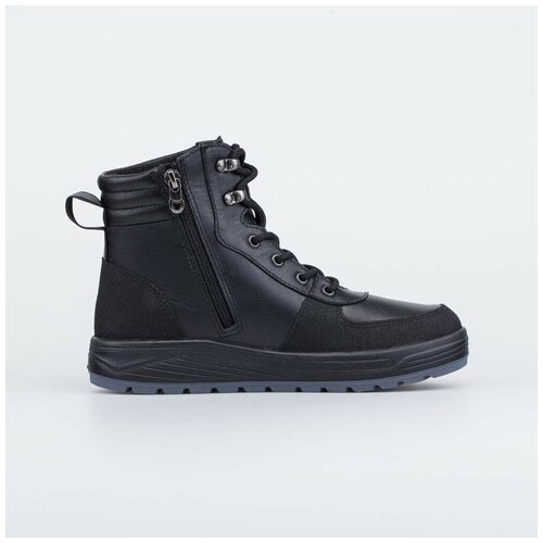 Черные зимние ботинки для мальчика котофей 652204-51 размер 34