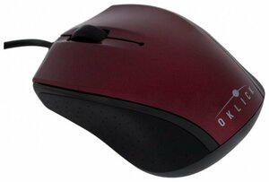 Компактная мышь OKLICK 525 XS Optical Mouse Red-Black USB