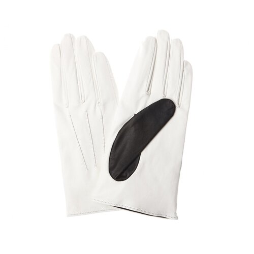 фото Yohji yamamoto белые кожаные перчатки one size