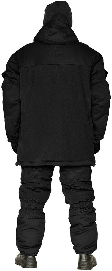 Костюм зимний "ГОРКА" куртка/брюки, цвет: черный, ткань: Рип-Стоп/Рип-Стоп, 44-46, 182-188 - фотография № 2