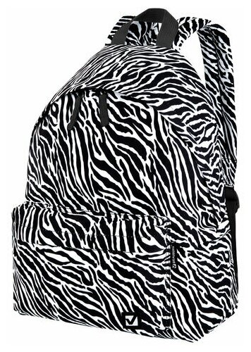 Рюкзак BRAUBERG универсальный, сити-формат "Zebra" 20 литров, 41х32х14 см