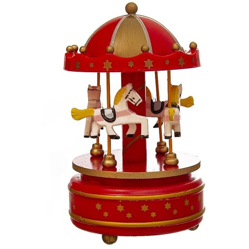 Музыкальная детская карусель Лошадки 18 см