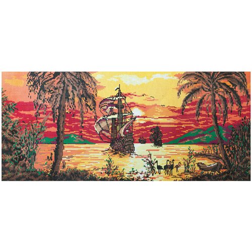 Coats канва страмин с рисунком 