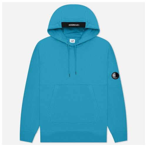 Мужская толстовка C.P. Company Logo Hoodie Diagonal Raised Fleece голубой, Размер S