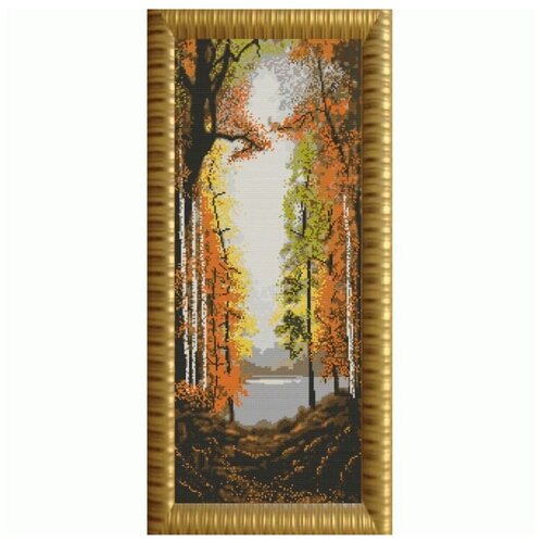 Рисунок на ткани Конёк Осень, 25x65 см