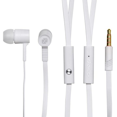 Наушники вкладыши OKLICK HS-S-220 12м белый проводные 500₽