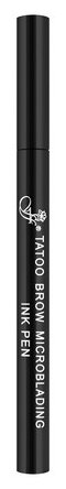 Ffleur Карандаш для микроблейдинга бровей (маркер) Tatoo Microblading Brow Ink Pen, BR143 blk, тон 01 черный