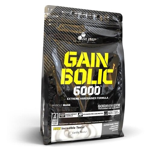 Гейнер Olimp Sport Nutrition Gain Bolic 6000, 6800 г, ваниль гейнер olimp sport nutrition gain bolic 6000 6800 г шоколад