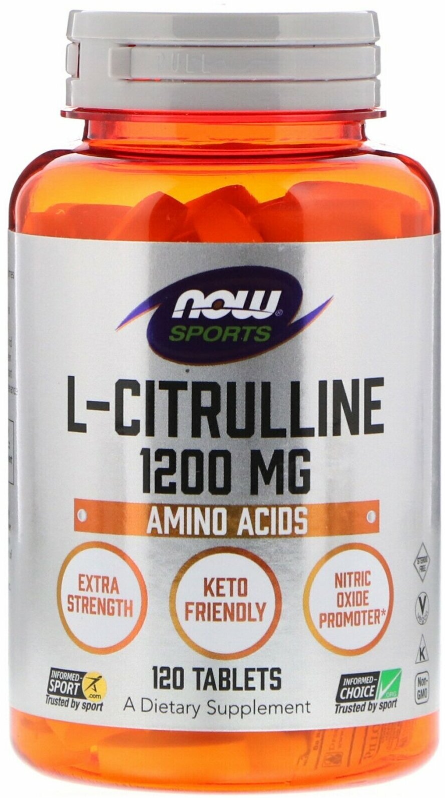 NOW L-Citrulline 1200 mg 120 tabs