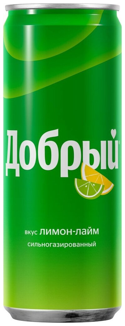 Газированный напиток Добрый Лимон-Лайм 0.33 л ж/б упаковка 12 штук - фотография № 13