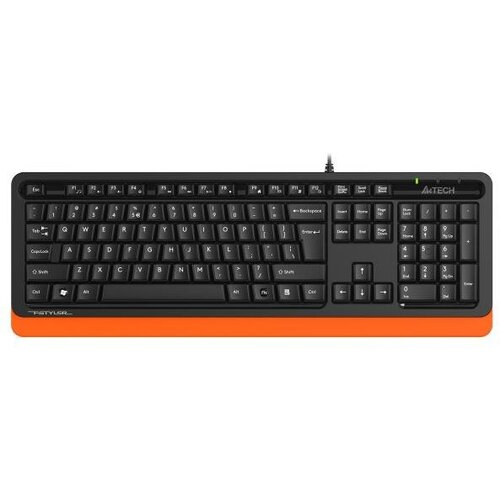 Клавиатура проводная A4TECH Fstyler FKS10 USB черный оранжевый 158200₽