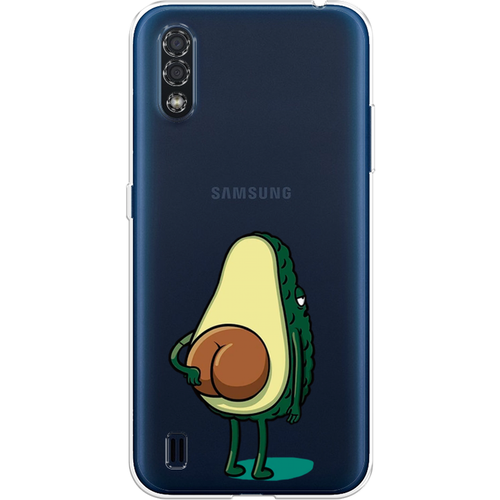 Силиконовый чехол на Samsung Galaxy M01 / Самсунг Галакси М01 Попа авокадо, прозрачный силиконовый чехол на samsung galaxy m01 самсунг галакси м01 попа авокадо прозрачный