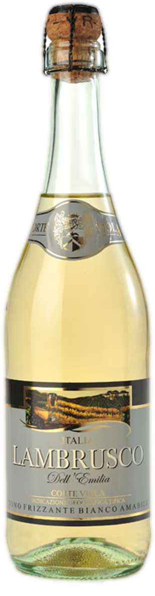 Вино игристое Corte Viola Lambrusco белое полусладкое 0,75 л