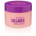 Ампульный крем для лица AsiaKiss с коллагеном Collagen ampoule cream 50 мл АК523 (Кремовый) - изображение
