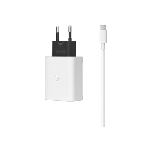 Сетевое зарядное устройство Google, 30W USB-C + кабель esr 30w pd charger 30w type c to lightning cable power delivery fast charger plug usb c pd charger 5v mfi cable for ipad iphone