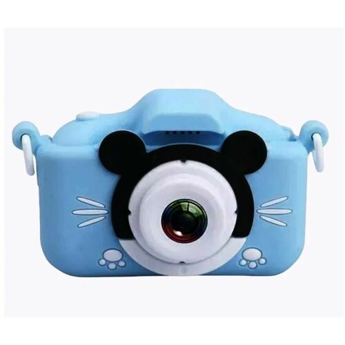 Детский цифровой фотоаппарат Childrens Мышонок, голубой