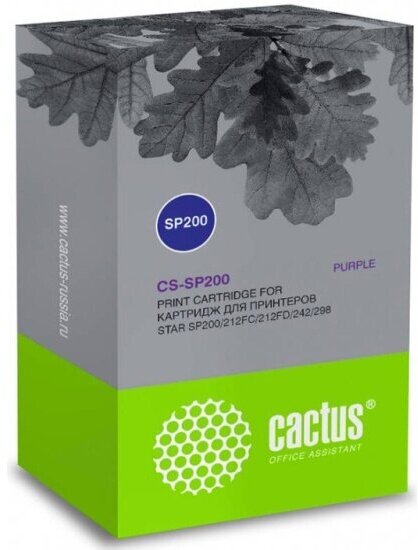 Картридж CACTUS CS-SP200 фиолетовый / 12.7мм 3м ( CS-SP200