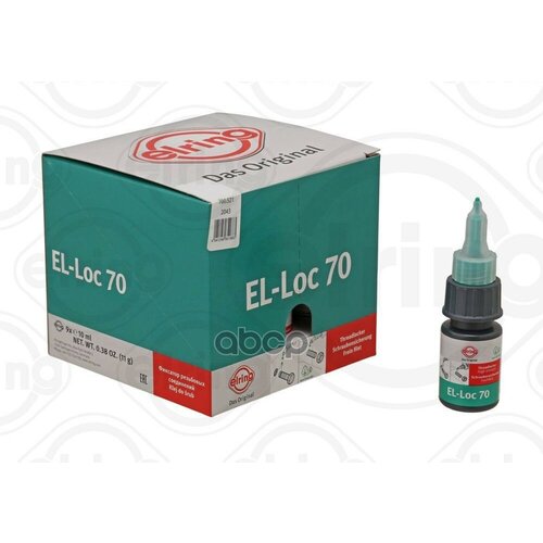 Герметик Анаэробный 10 Мл El-Loc 70 Blue-Green Universal Фиксатор Резьбы Высокопрочный T180C Elring 700521 Universal Ф 1168₽