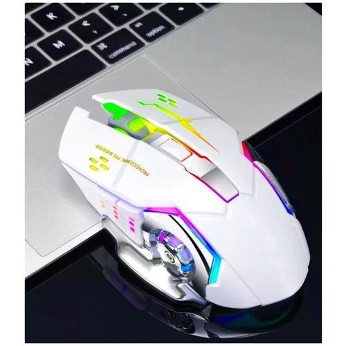 Мышь компьютерная игровая беспроводная Jeqang JW-220 c RGB с подсветкой беспроводная компьютерная мышь с rgb подсветкой белая