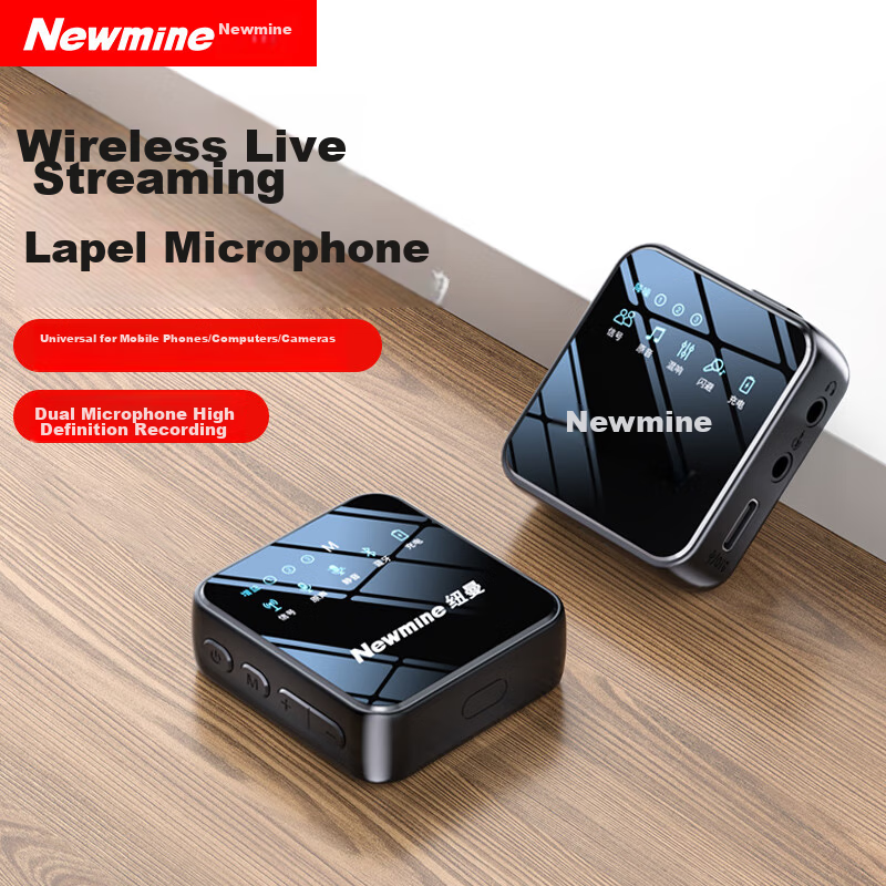 Newmine MC206 беспроводной лавальный микрофон — профессиональный шумоподавляющий лепельный микрофон для стриминга и