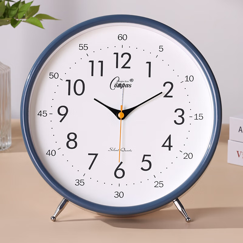 Kangbasai Desktop Alarm Clock for Children And Students, Simple Bedroom Bedside Clock, 2363 Blue