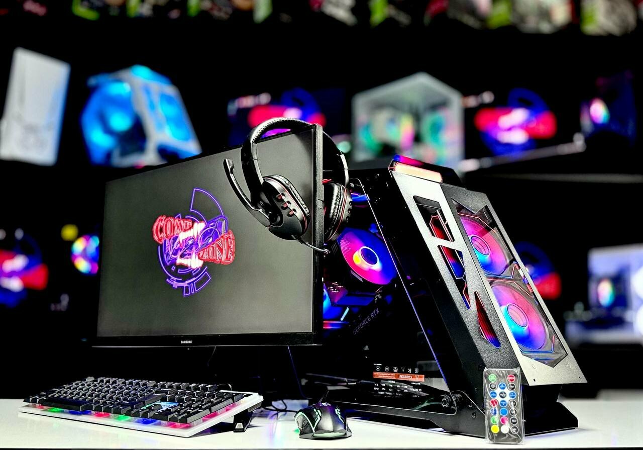 Predator Компьютер ИГРОВОЙ+ МОНИТОР 24/165Hz (Intel i5 10600), DDR4 16 ГБ, SSD 256 ГБ, RX 580 (8 Гб), черный — фото 1
