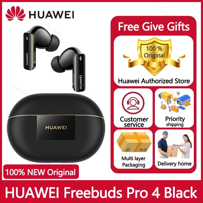 HUAWEI FreeBuds Pro 4 беспроводные внутриканальные наушники, Buds pro 4 Black