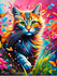 Алмазная мозаика с изображениями кошки