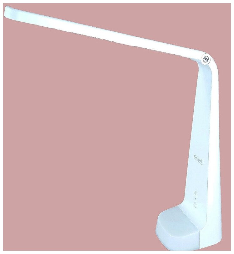 Настольная лампа 9W rgb основание сенс. вкл. настольная светодиодная 460Лм General белый, складная — фото 1