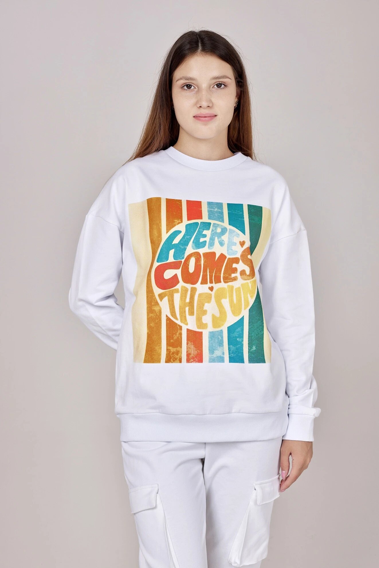 Толстовка Selfie, размер M, , белый — фото 1