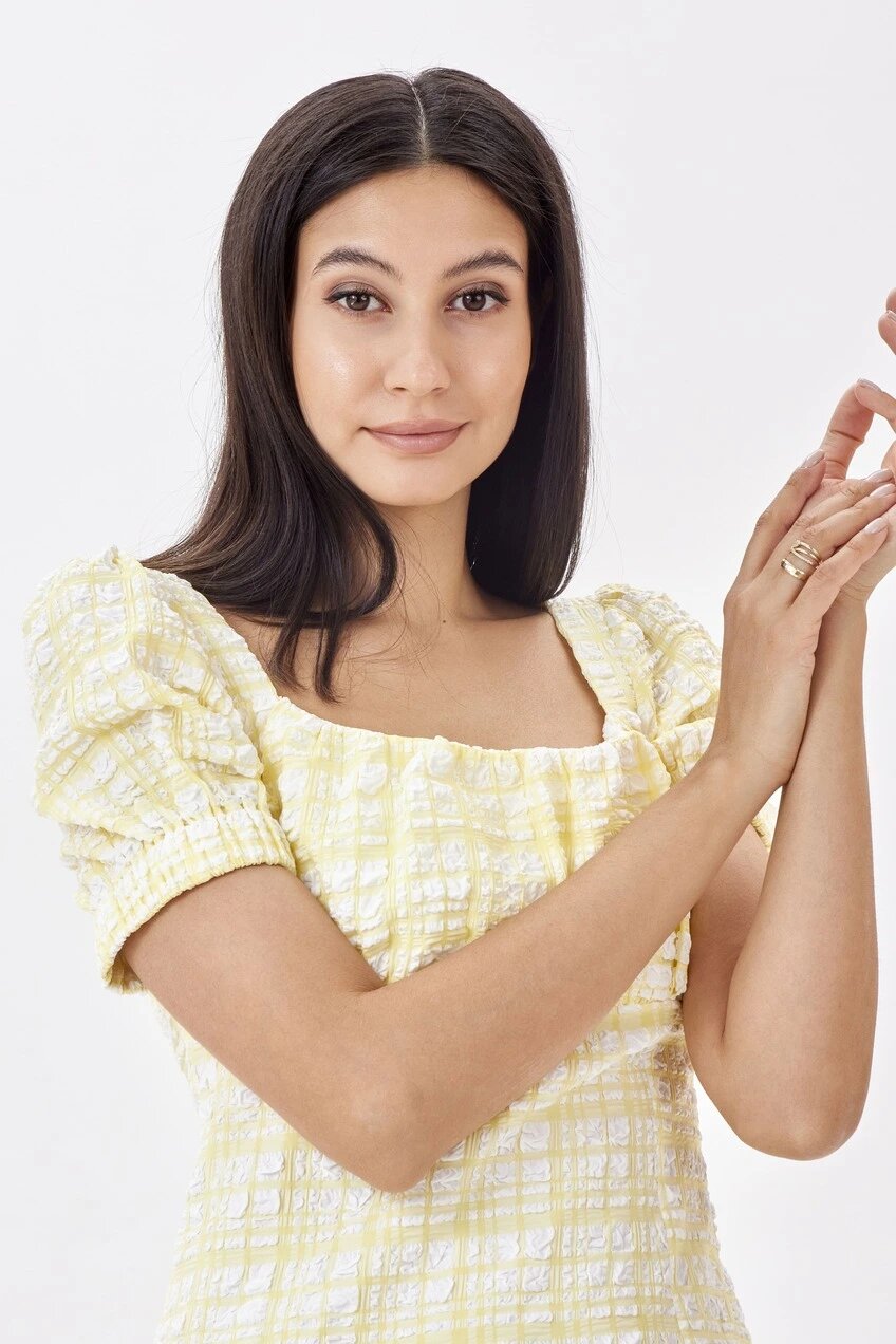 Платье Selfie, размер M, желтый — фото 1